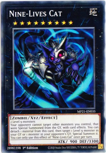 Yu-Gi-Oh! | Nine-Lives Cat | MP21-EN035 | Common | 1st Edition