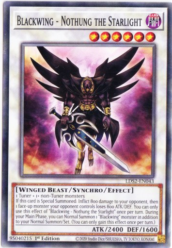 Yu-Gi-Oh! | Blackwing - Nothung the Starlight | LDS2-EN043 | Common | 1st Ed