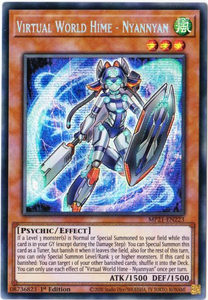 Yu-Gi-Oh! | Virtual World Hime - Nyannyan | MP21-EN223 | Prismatic Secret Rare | 1st Edition