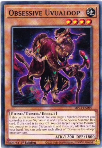 Yu-Gi-Oh! | Obsessive Uvualoop | MP21-EN010 | Common | 1st Edition