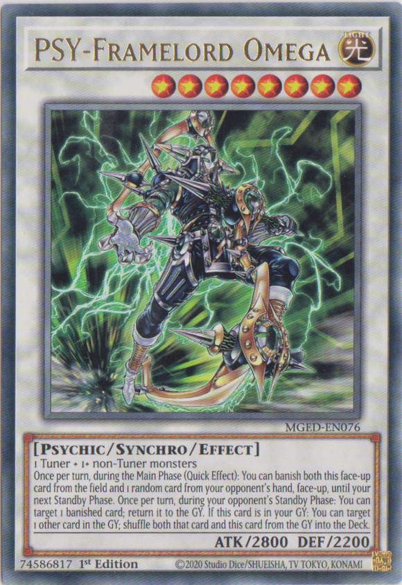 Yu-Gi-Oh! | PSY-Framelord Omega | MGED-EN076 | Rare | 1st Edition