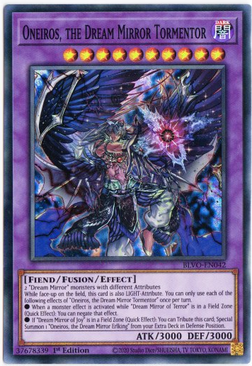 Yu-Gi-Oh! | Oneiros, The Dream Mirror Tormentor | BLVO-EN042 | Super Rare | 1st Ed