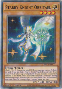 Yu-Gi-Oh! | Starry Knight Orbitael | BODE-EN027 | Common | 1st Edition