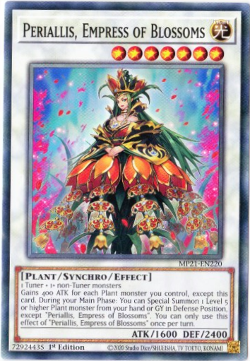 Yu-Gi-Oh! | Periallis, Empress of Blossoms | MP21-EN220 | Common | 1st Edition