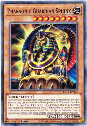 Yu-Gi-Oh! | Pharaonic Guardian Sphinx | LIOV-EN024 | Common | 1st Ed