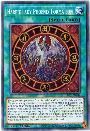 Yu-Gi-Oh! | Harpie Lady Phoenix Formation | LDS2-EN084 | Common | 1st Ed