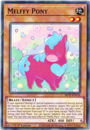 Yu-Gi-Oh! | Melffy Pony | MP21-EN116 | Common | 1st Edition