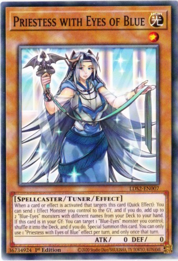 Yu-Gi-Oh! | Priestess with Eyes of Blue | LDS2-EN007 | Common | 1st Ed