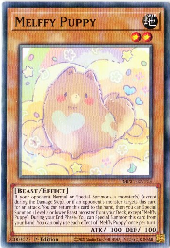 Yu-Gi-Oh! | Melffy Puppy | MP21-EN115 | Common | 1st Edition