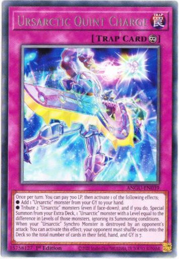 Yu-Gi-Oh! | Ursarctic Quint Charge | ANGU-EN039 | Rare | 1st Ed