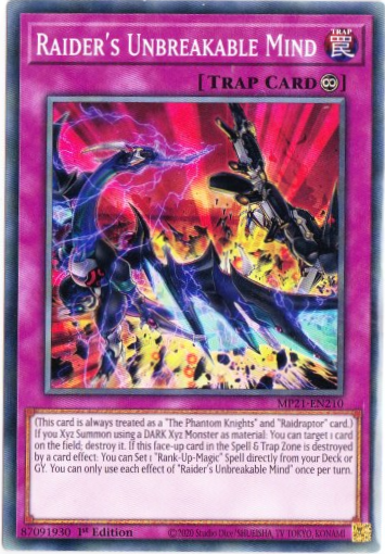 Yu-Gi-Oh! | Raider's Unbreakable Mind | MP21-EN210 | Common | 1st Edition