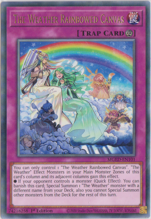 Yu-Gi-Oh! | The Weather Rainbowed Canvas | MGED-EN101 | Rare | 1st Edition