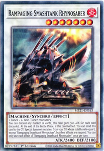 Yu-Gi-Oh! | Rampaging Smashtank Rhynosaber | MP21-EN163 | Common | 1st Edition