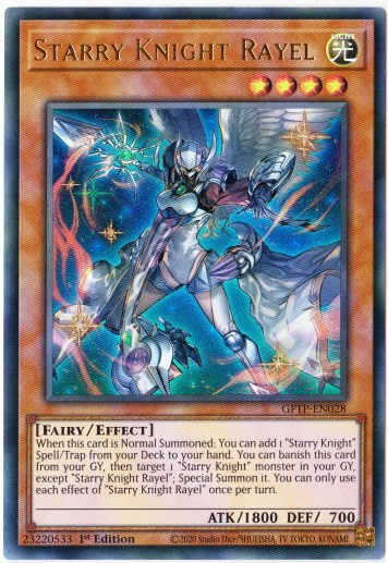 Yu-Gi-Oh! | Starry Knight Rayel | GFTP-EN028 | Ultra Rare | 1st Edition