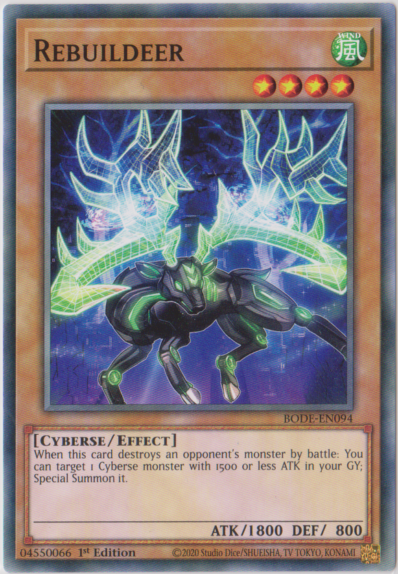 Yu-Gi-Oh! | Rebuildeer | BODE-EN094 | Common | 1st Edition