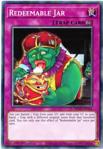 Yu-Gi-Oh! | Redeemable Jar | MP21-EN154 | Common | 1st Edition