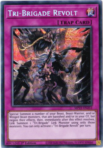 Yu-Gi-Oh! | Tri-Brigade Revolt | MP21-EN212 | Prismatic Secret Rare | 1st Edition