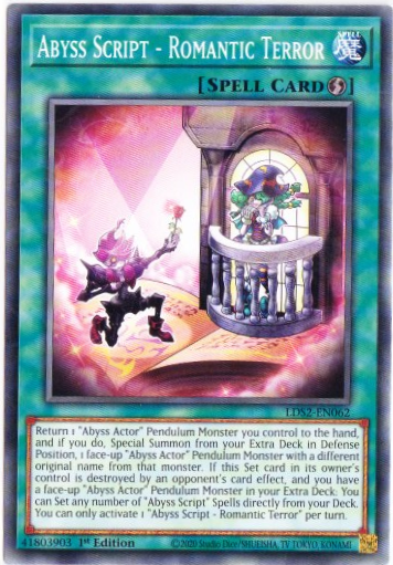 Yu-Gi-Oh! | Abyss Script - Romantic Terror | LDS2-EN062 | Common | 1st Ed