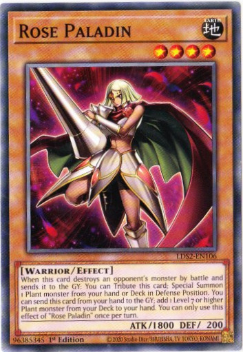 Yu-Gi-Oh! | Rose Paladin | LDS2-EN106 | Common | 1st Ed