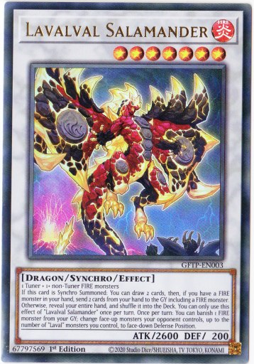 Yu-Gi-Oh! | Lavalval Salamander | GFTP-EN003 | Ultra Rare | 1st Edition