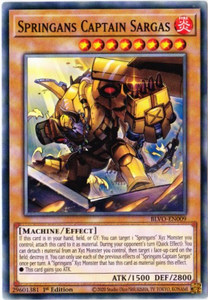 Yu-Gi-Oh! | Springans Captain Sargas | BLVO-EN009 | Common | 1st Ed