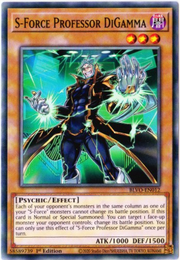 Yu-Gi-Oh! | S-Force Professor DiGamma | BLVO-EN012 | Common | 1st Ed