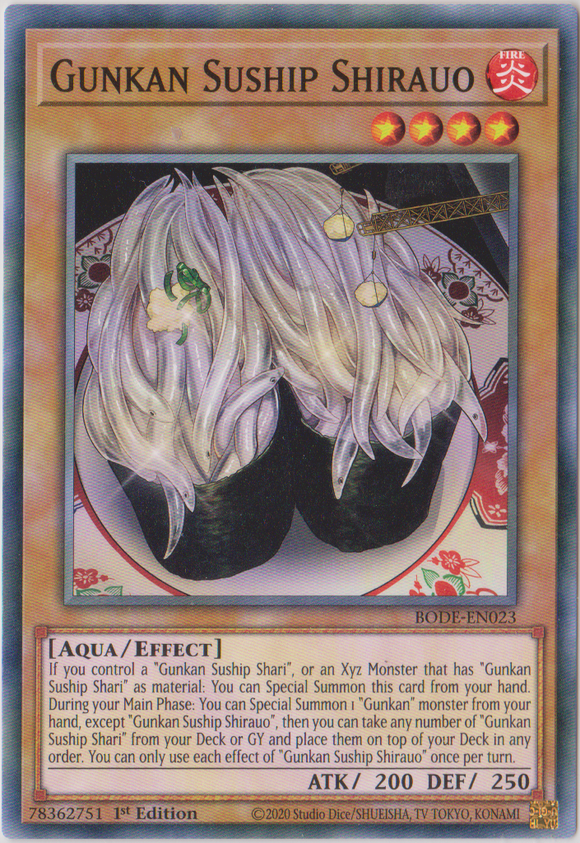 Yu-Gi-Oh! | Gunkan Suship Shirauo | BODE-EN023 | Common | 1st Edition