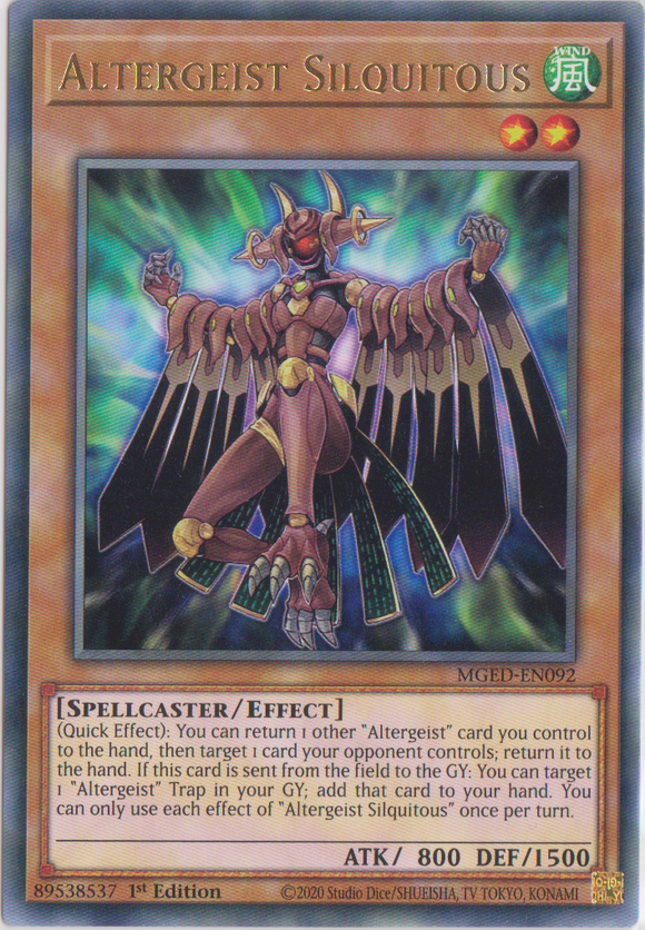 Yu-Gi-Oh! | Altergeist Silquitous | MGED-EN092 | Rare | 1st Edition