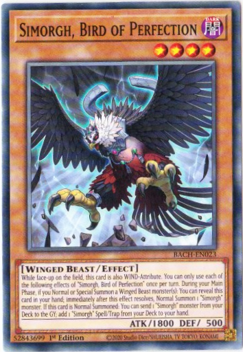 Yu-Gi-Oh! | Simorgh, Bird of Protection | BACH-EN023 | Common | 1st Edition