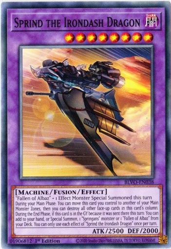 Yu-Gi-Oh! | Sprind the Irondash Dragon | BLVO-EN038 | Common | 1st Ed