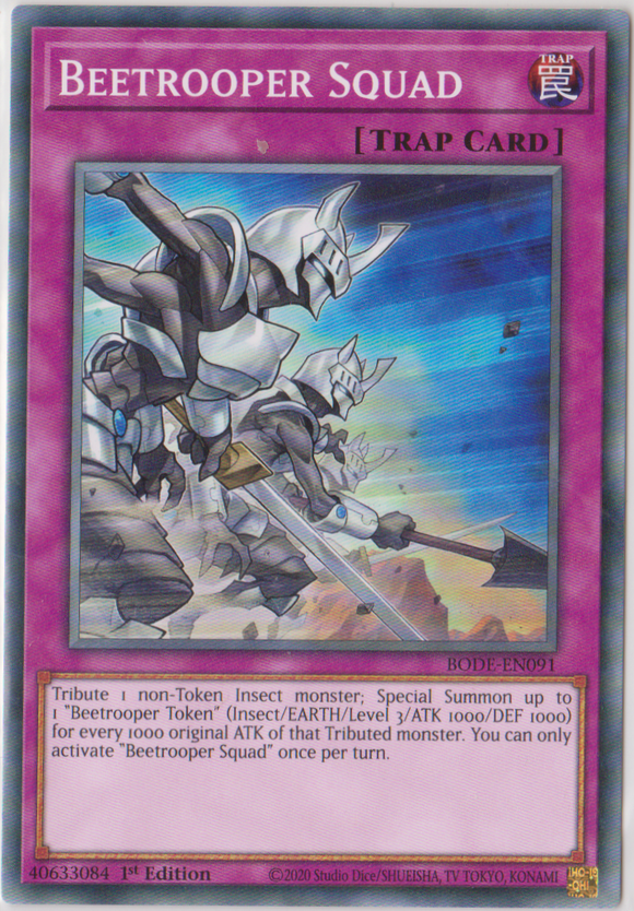 Yu-Gi-Oh! | Beetrooper Squad | BODE-EN091 | Common | 1st Edition