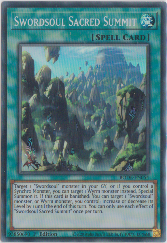 Yu-Gi-Oh! | Swordsoul Sacred Summit | BODE-EN054 | Super Rare | 1st Edition