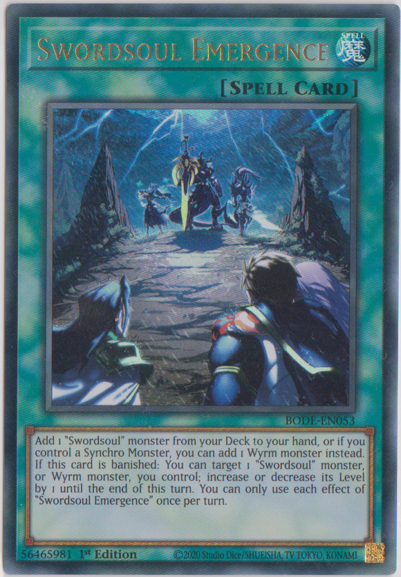 Yu-Gi-Oh! | Swordsoul Emergence | BODE-EN053 | Ultra Rare | 1st Edition