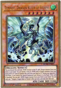 Yu-Gi-Oh! | Tempest, Dragon Ruler of Storms | MGED-EN011 | Premium Gold Rare | 1st Edition