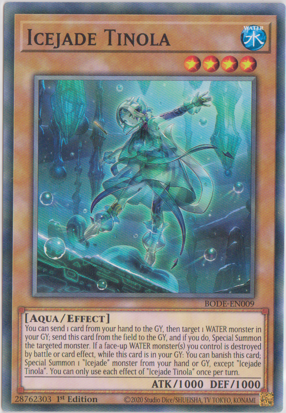 Yu-Gi-Oh! | Icejade Tinola | BODE-EN009 | Common | 1st Edition