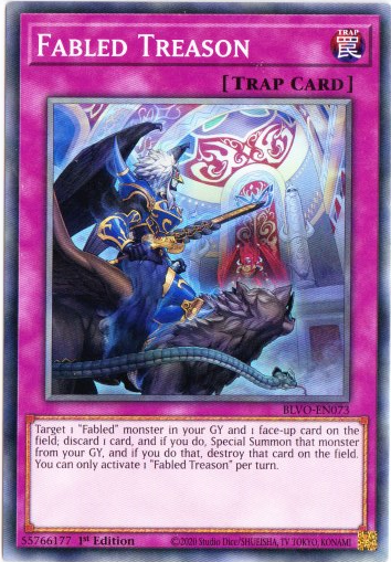 Yu-Gi-Oh! | Fabled Treason | BLVO-EN073 | Common | 1st Ed