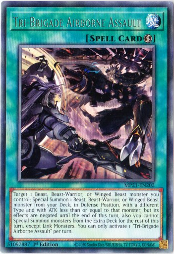 Yu-Gi-Oh! | Tri-Brigade Airborne Assault | MP21-EN202 | Rare | 1st Edition