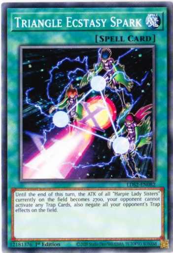 Yu-Gi-Oh! | Triangle Ecstasy Spark | LDS2-EN082 | Common | 1st Ed