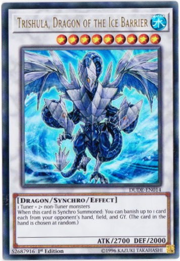 Yu-Gi-Oh! | Trishula, Dragon of the Ice Barrier | DUDE-EN014 | Ultra Rare | 1st Edition