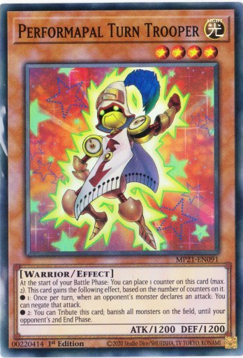 Yu-Gi-Oh! | Performapal Turn Trooper | MP21-EN091 | Super Rare | 1st Edition