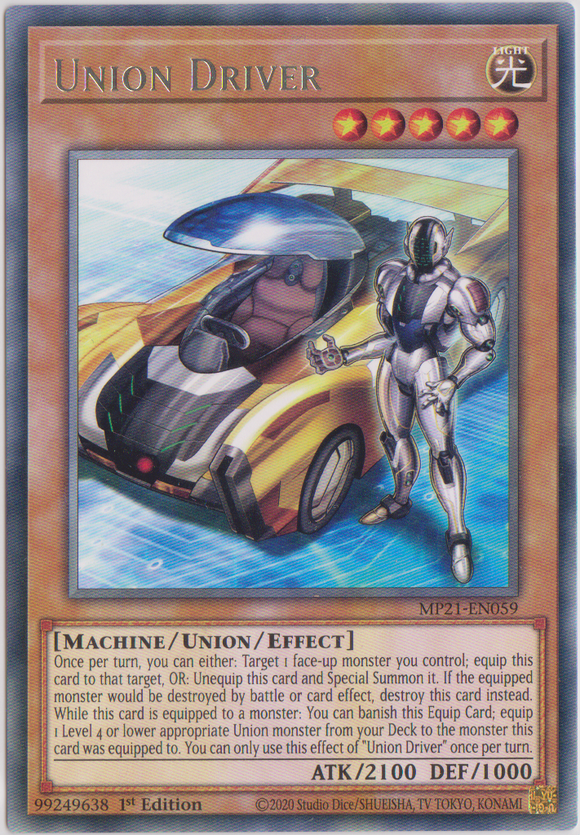 Yu-Gi-Oh! | Union Driver | MP21-EN059 | Rare | 1st Edition