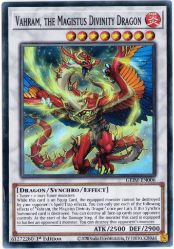 Yu-Gi-Oh! | Vahram, the Magistus Divinity Dragon | GEIM-EN006 | Super Rare | 1st Ed