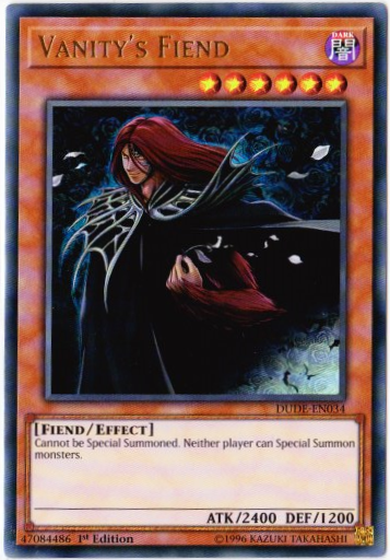 Yu-Gi-Oh! | Vanity's Fiend | DUDE-EN034 | Ultra Rare | 1st Edition