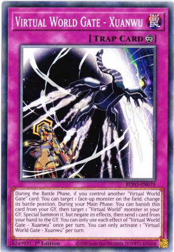 Yu-Gi-Oh! | Virtual World Gate - Xuanwu | BLVO-EN075 | Common | 1st Ed