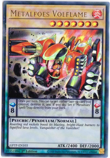 Yu-Gi-Oh! | Metalfoes Volflame | GFTP-EN103 | Ultra Rare | 1st Edition