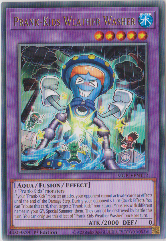 Yu-Gi-Oh! | Prank-Kids Weather Washer | MGED-EN112 | Rare | 1st Edition