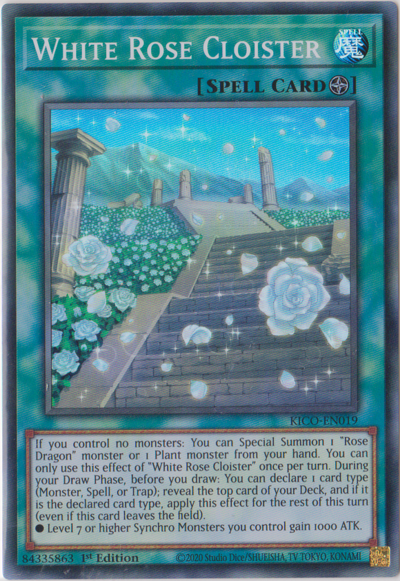 Yu-Gi-Oh! | White Rose Cloister | KICO-EN019 | Super Rare | 1st Ed