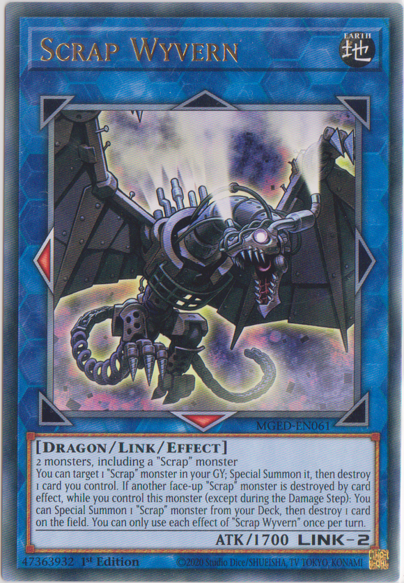 Yu-Gi-Oh! | Scrap Wyvern | MGED-EN061 | Rare | 1st Edition