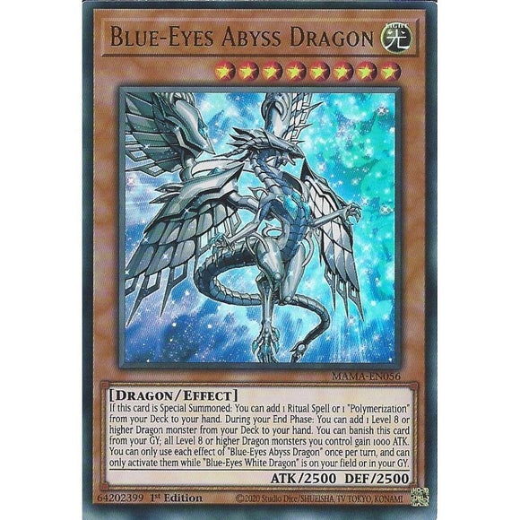 Yu-Gi-Oh! | Blue-Eyes Abyss Dragon | MAMA-EN056 | Ultra Rare | 1st Edition