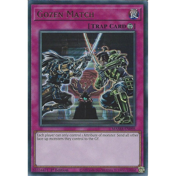 Yu-Gi-Oh! | Gozen Match | MAMA-EN098 | Ultra Rare | 1st Edition